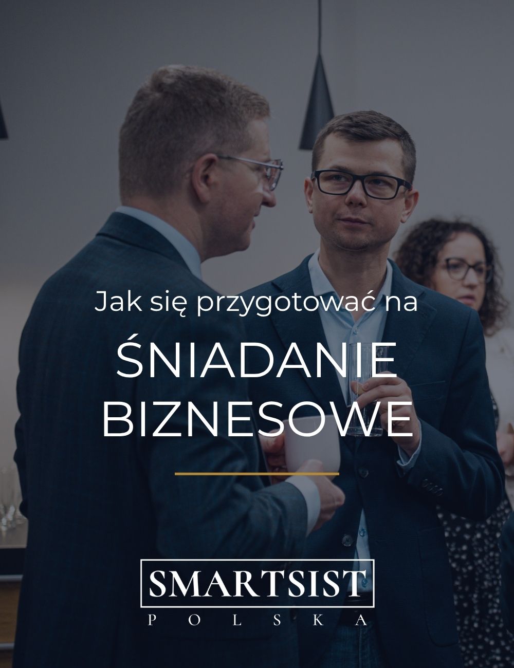 rozmowa mężczyzn przygotowanych na śniadanie biznesowe